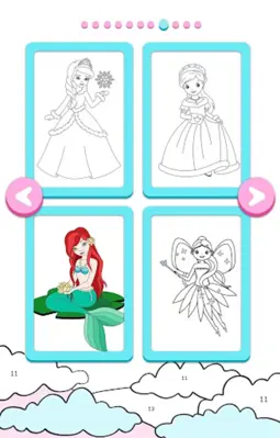 Color by Number for Girls android App screenshot 1